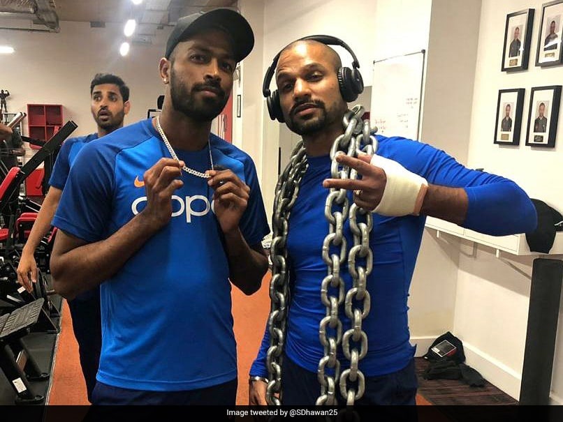World Cup 2019: Shikhar Dhawan Steps Up His Recovery Efforts, Sweats Out In The Gym World Cup 2019: Shikhar Dhawan Steps Up His Recovery Efforts, Sweats Out In The Gym