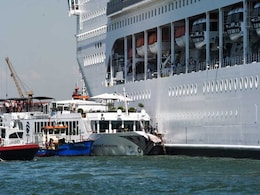 Panic As Cruise Ship Rams Boat, Then Crashes Into Crowded Dock. Watch Panic As Cruise Ship Rams Boat, Then Crashes Into Crowded Dock. Watch