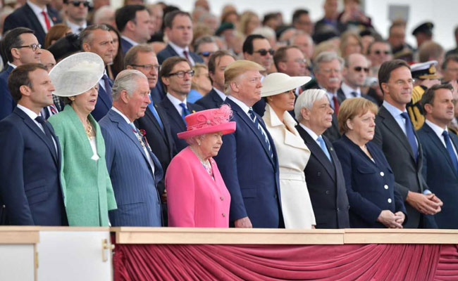 Donald Trump, Queen Elizabeth II Commemorate 75th D-Day Anniversary