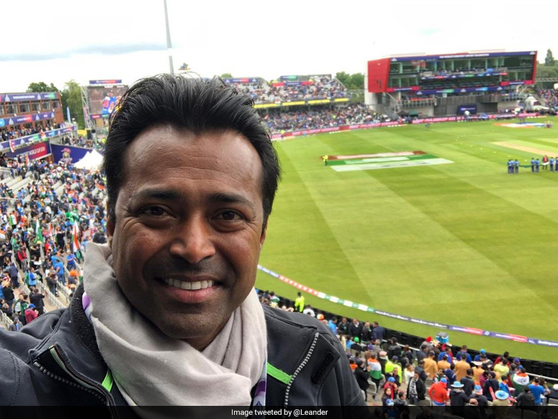 "Come On India": Leander Paes Cheers For Team India From The Stands At Old Trafford