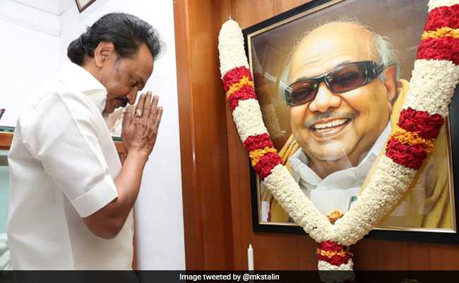 MK Stalin Announces Rs 39-Crore Memorial For DMK Patriarch Karunanidhi