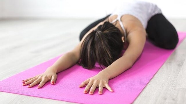 Balasana can help relieve neck pain and improve posture