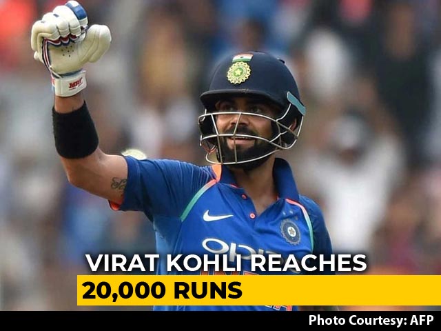 Virat Kohli Fastest To Score 20,000 International Runs