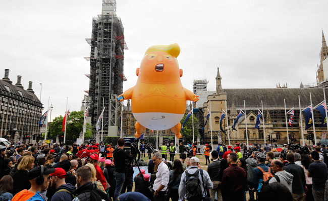 'Trump Baby' Balloon Flies Outside British Parliament, Protests Expected