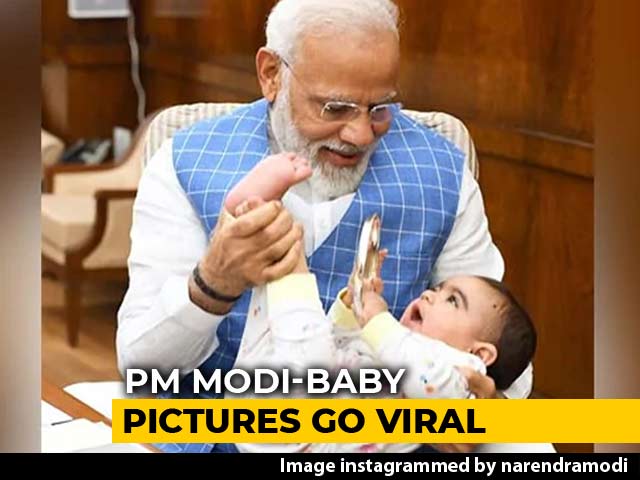 PM Modi Plays With A Baby In Parliament, Shares Photos On Instagram