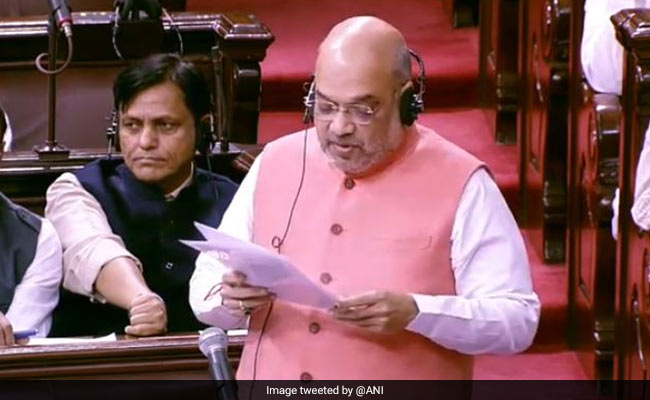 "Congress Ignored J&K, But We Gave It Power": Amit Shah In Rajya Sabha