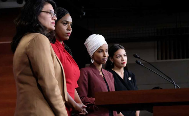 "You Can't Talk That Way About Our Country": Trump To Congresswomen