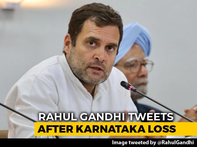 "Greed" Of Vested Interests Won, Tweets Rahul Gandhi After Karnataka Loss