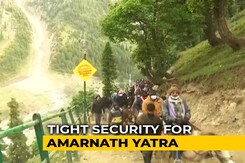 First Batch Of Amarnath Pilgrims Leave For Cave Shrine Amid High Security First Batch Of Amarnath Pilgrims Leave For Cave Shrine Amid High Security