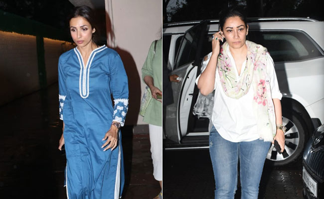 Malaika Arora, Maanayata Dutt And Others Visit Kaykasshan Patel After Husband Areef Patel's Sudden Death