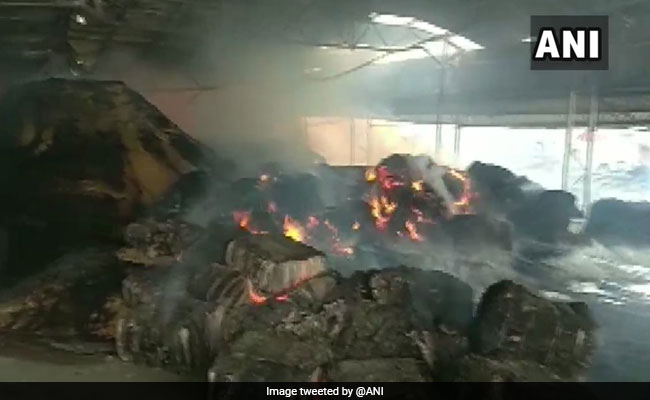 Massive Fire Breaks Out At Ambala's Anaj Mandi
