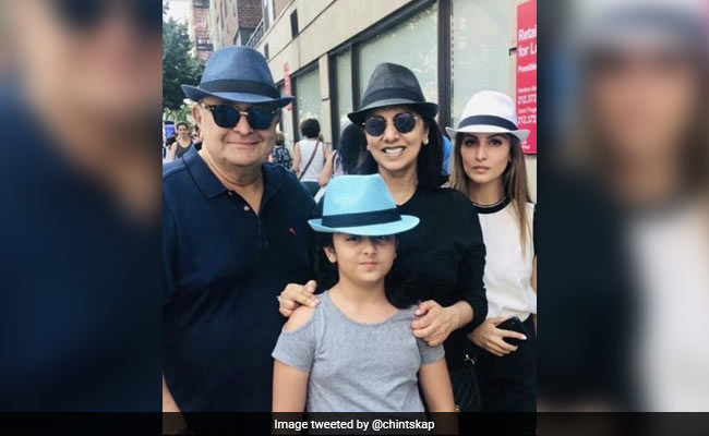 Rishi Kapoor, Neetu Kapoor And Granddaughter Samara's Gangster-Style Takeover Of New York