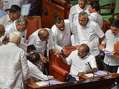 BJP Workers Celebrate After Party Gets 105 Votes In Floor Test: Highlights