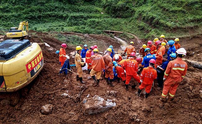 Over 40 Dead, Several Missing In China Landslide That Buried A Village