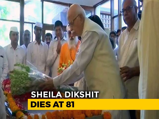 Sheila Dikshit's Last Rites Today, Leaders Visit Her Home To Pay Respects