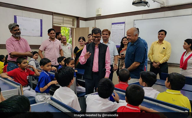 Meghalaya Minister Turns Student At 'Happiness Class' In Delhi Government School
