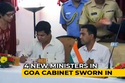 4 New Ministers Join Goa Cabinet, Including 3 Congress Defectors 4 New Ministers Join Goa Cabinet, Including 3 Congress Defectors