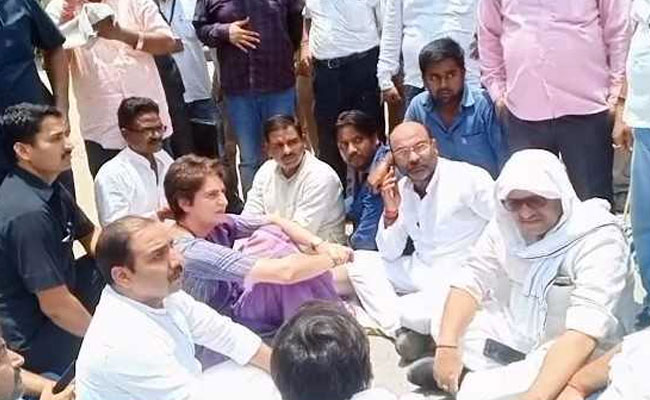 Priyanka Gandhi Stopped On Way To Visit Families Of 10 Shot Dead In UP