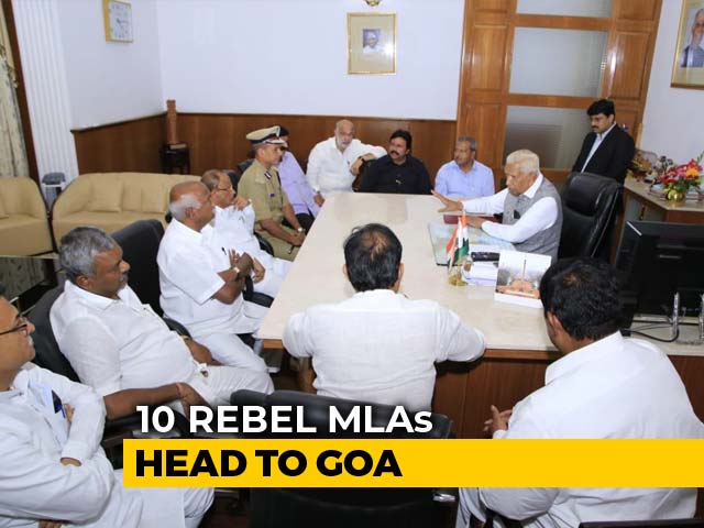 11 Karnataka Coalition Lawmakers Quit, Ferried To Mumbai Hotel
