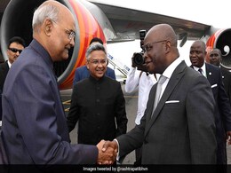 President Ram Nath Kovind Arrives In Cotonou President Ram Nath Kovind Arrives In Cotonou
