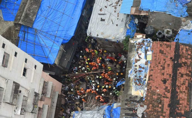 14 Dead In Mumbai Building Collapse, Rescuers Work Overnight To Look For Survivors