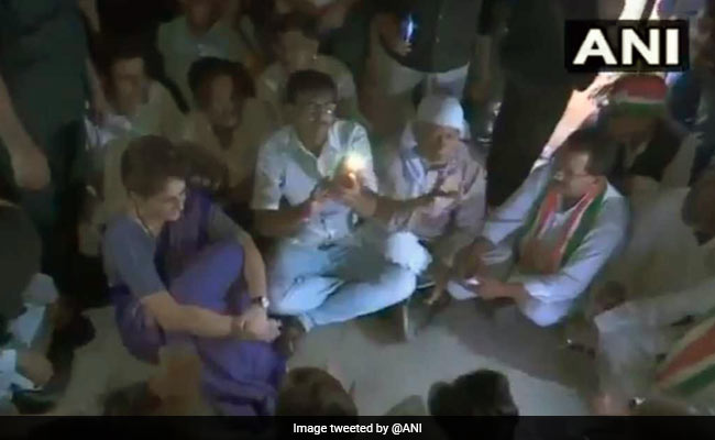 Priyanka Gandhi Sits In The Dark As Power Cut Hits Mirzapur Guest House