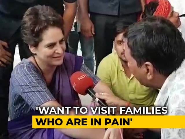 "Just Want To Meet Families Of Those Killed": Priyanka Gandhi Stopped In UP's Mirzapur