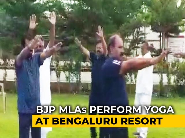 Yoga At Luxury Resort For BJP Lawmakers Waiting For Karnataka Floor Test