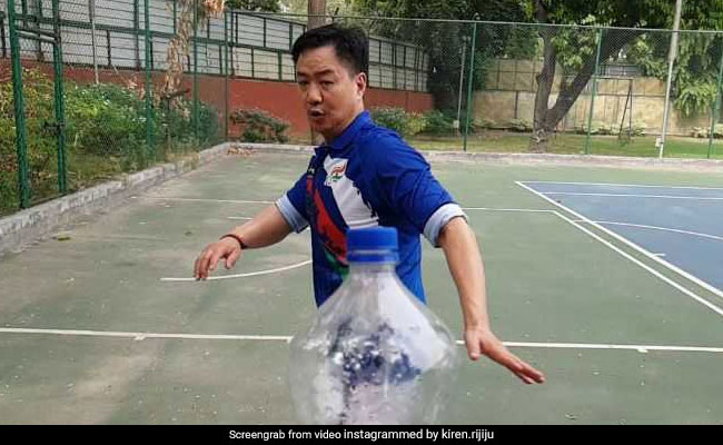 Sports Minister Kiren Rijiju Nails #BottleCapChallenge, Internet Cheers