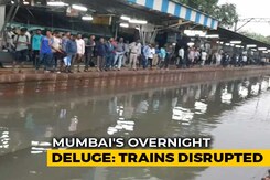 Passengers Stranded At Mumbai's Sion Railway Station After Heavy Rains Passengers Stranded At Mumbai's Sion Railway Station After Heavy Rains