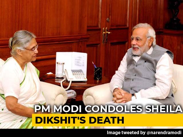 Deeply Saddended By The Demise Of Sheila Dikshit: PM Modi