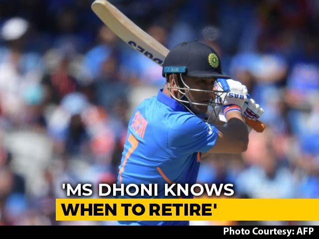 "A Legendary Cricketer Like Dhoni Knows When To Retire": Chief Selector