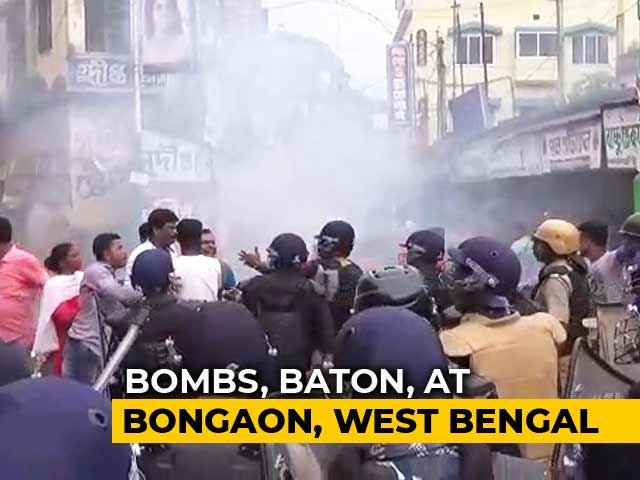 BJP, Trinamool Supporters Clash In Bengal's Bongaon; Bombs Thrown In Front Of Cops