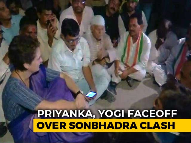 "I Won't Leave..." Says Priyanka Gandhi, Spends Night In UP's Mirzapur