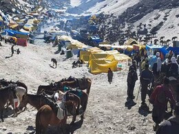 Amarnath Yatra Suspended From Jammu To Srinagar Amarnath Yatra Suspended From Jammu To Srinagar