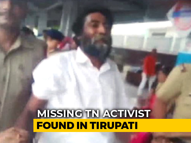 Tamil Nadu Activist, Missing For 6 Months, Found In Andhra Pradesh