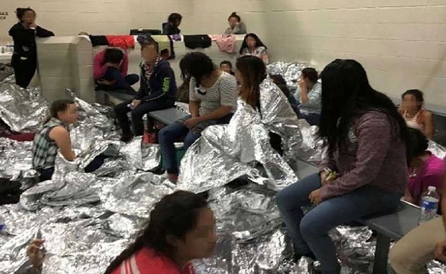 "Help, 40 Days Here": Photos Show Migrants Crammed Into US Border Centres