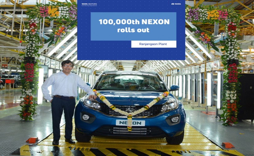 Tata Motors Rolls Out 100,000th Nexon From The Ranjangaon Plant