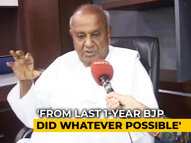 Saying Kumaraswamy Should Quit Is <i>Suprabhata</i> For Yeddyurappa: Deve Gowda To NDTV