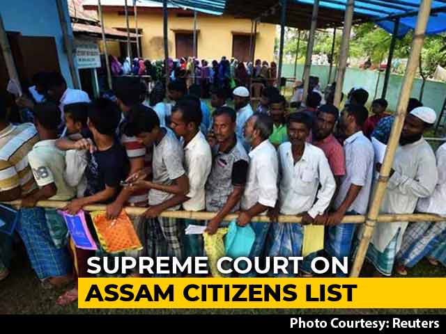 Assam Citizens List: Top Court Extends Deadline To August 31