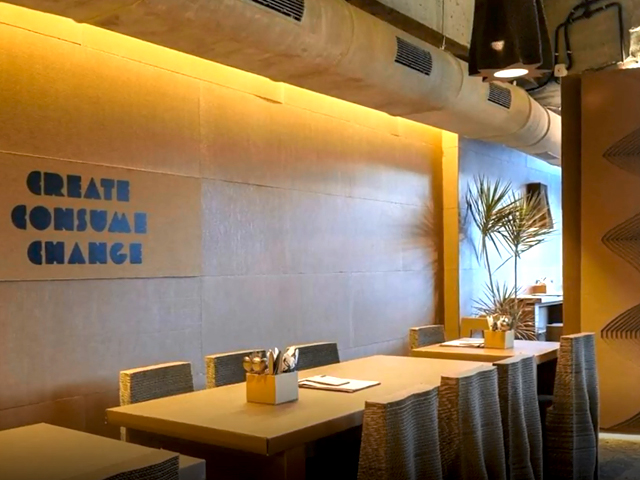 This Out-of-Box Mumbai Cafe Is Made Completely Out Of Recycled Cardboard