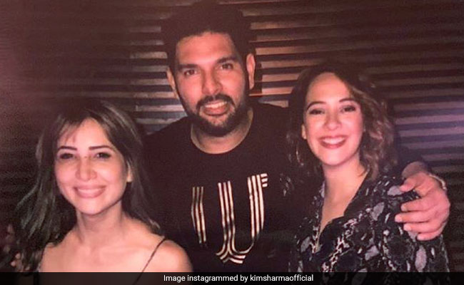 Kim Sharma's Pic With Rumoured Ex Yuvraj Singh And Hazel Keech Is 'Good Vibes Only'