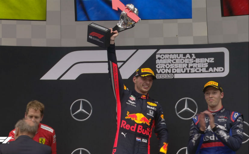 F1: Verstappen Wins Rain-Soaked German GP; Vettel Finishes Second