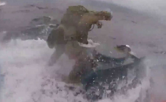 Watch: US Coast Guards Leap Onto "Narco-Sub", Seize Cocaine Worth $232 Million