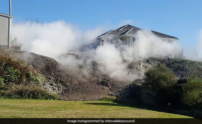 Huge Mud-Spurting Geyser Appears In Garden, Forces Family To Flee Home