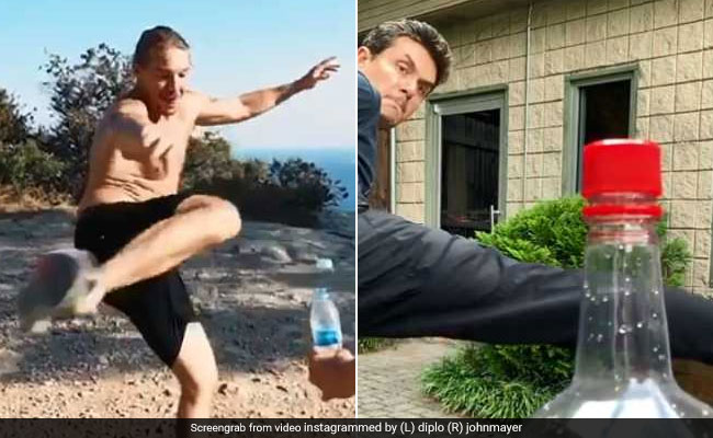 Celebs Are Kicking Caps Off Bottles, Thanks To New Viral Challenge