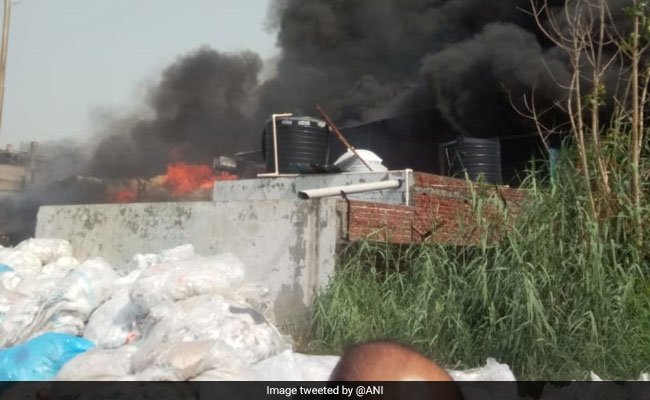 Major Fire Breaks Out At Factory In Noida Special Economy Zone