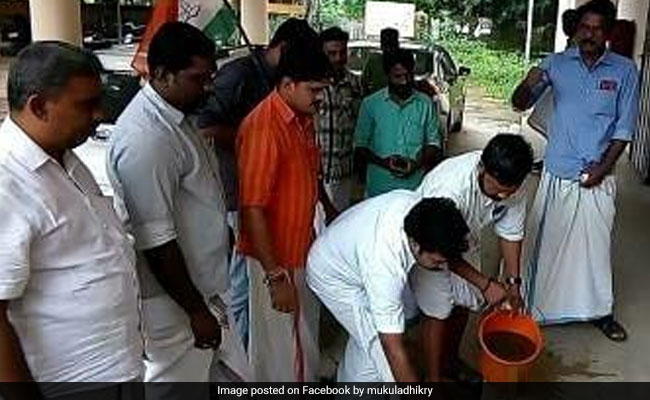 Kerala Youth Congress Holds "Purification" After Dalit Lawmaker's Sit-In
