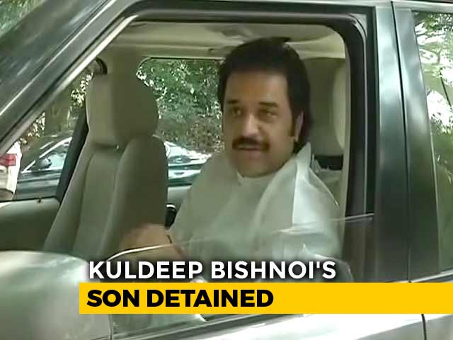 Congress Leader Kuldeep Bishnoi's Son Detained After Tax Raids