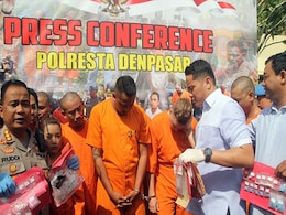 2 Australian Clubbers, Busted In Bali Over Cocaine, Paraded Before Media 2 Australian Clubbers, Busted In Bali Over Cocaine, Paraded Before Media